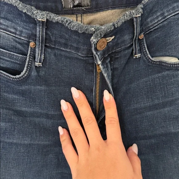 MOTHER double‎ fray charmer crop in photo finish size 26 - Picture 5 of 9